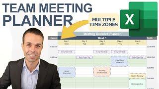 How to Make a Team Meeting Planner in Excel (Multiple Time zones)