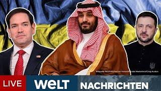 PUTINS KRIEG: Für Ukraine geht es um alles - Verhandlungen über Waffenruhe in Saudi-Arabien | LIVE