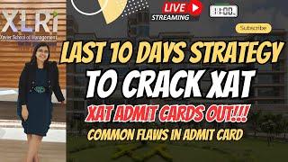 XAT Admit Card is OUT| Crack XAT in 10 Days| Important Topics to Clear the Cutoff in XAT