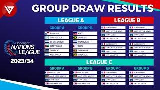 Draw Results CONCACAF Nations League 2023/24 Group Phase