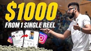 How I Earned $1000 From 1 Instagram Reel | Make Money on Instagram in 2025