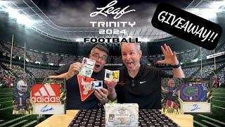 2024 Leaf Trinity Football Preview & GIVEAWAY with Chris and L-Train Larry