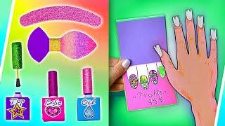 Fantasy Manicure Design For Paper Dolls! ||Makeup Tutorial||Paper Doll Total Makeover