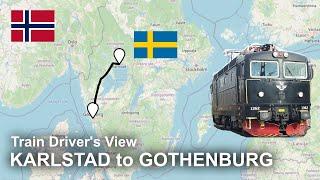 CABVIEW: Karlstad to Gothenburg - with the Rc6 locomotive