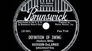 1937 Hudson-DeLange - Definition Of Swing