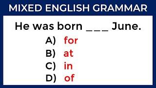 Mixed English Grammar: Can You Pass This Test? #challenge 34