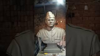 Netaji Subhash Chandra Bose || Clay Sculpture || #religion #murti #viralshort