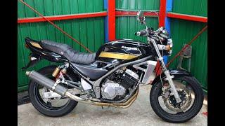 GSX250FX・バリオス2タイガーラインカスタムマフラーyoutubeで車両の状態を確認できます