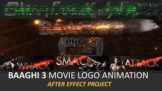 Baaghi 3 Movie Logo Animation After Effect Project | Cross Logo Animation  | @OMERJGRAPHICS