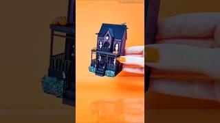 POV: I made a DOLLHOUSE... for WEDNESDAY ADDAMS ‍️ #dollhouse #miniatures #diy