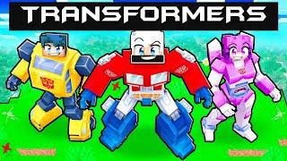 Having A TRANSFORMERS FAMILY In Minecraft!