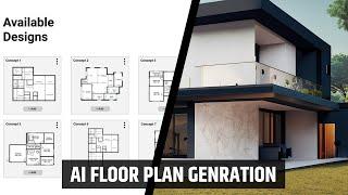 Generative floor plan design using AI- Maket.ai #ai #architecture