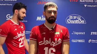 VOLLEYBALL NATIONS LEAGUE 2023 | Ali Hajipour interview after Iran Vs Slovenia Match