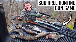 SQUIRREL HUNTING GUN GAME CHALLENGE!