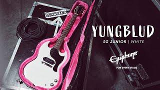 The Epiphone YUNGBLUD SG Junior, Classic White