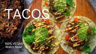 Alkaline Vegan Tacos | Pulled King Oyster Mushroom Tacos 