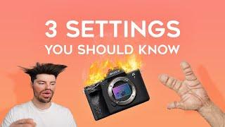 Sony A7 IV & ZV-E1 - Three Settings You Should Know