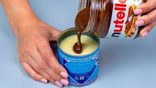 Condensed milk and Nutella, for the tastiest cheesecake without baking!