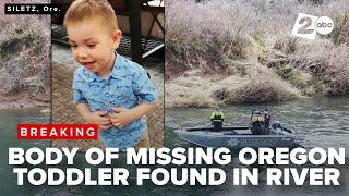 Missing Oregon toddler Dane Paulsen's body recovered from Siletz River after 10-day search