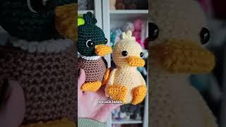 I especially love the plush mallard version! So so cute! #amigurumi #crochetduck
