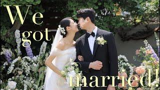 드디어! 결혼식 브이로그  내가 꿈꾸던 정원 속 야외웨딩‍️ Wedding day vlog