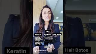 Keratin vs cysteine vs hair Botox I Dr. Aanchal I dermatologist