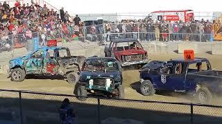 Fall Brawl STOCK TRUCK HEAT 1 Demolition Derby 2024