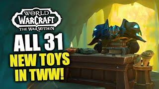 All 31 New Cool Toys In TWW & How To Get Them! WoW The War Within