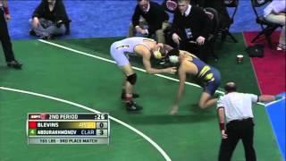 2012 NCAA K. Blevins (AppState) vs Abdurakhmonov (Clarion)