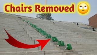 Big Breaking Gaddafi Stadium Chairs Removed | Gaddafi Stadium Renovation Today Latest