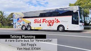 A rare Euro bus for Newcastle! Sid Foggs Van Hool EX16H