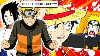 Naruto and Sasuke React to NARUTO VS LUFFY @Pushy.