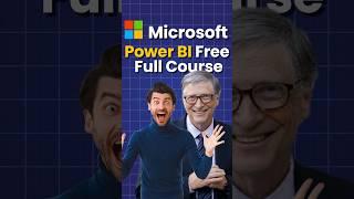 Power BI Free Full course by Microsoft  #powerbitraining #datavisualization #freecourse #powerbi