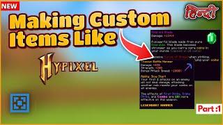 How to make custom items like Hypixel Skyblock | Making Custom Items Like Hypixel Skyblock