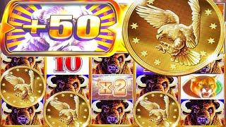 3 BIG BETS  GIANT COINS on BUFFALO CHIEF