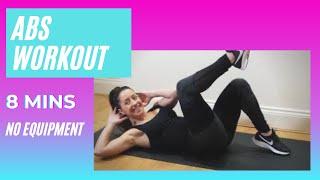 8 MIN ABS WORKOUT / at home / no equipment - Hazel Ashleen Fitness