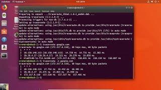 Install Traceroute on Ubuntu Desktop 17.10 (Tracert on GNU/Linux)