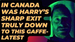 HARRY’S FAST DISAPPEARING ACT WAS DOWN TO THIS GAFFE? LATEST #princeharrry #royal #meghan