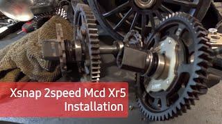 X-snap 2 speed conversion kit Mcd Xr5 electric installation