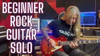 Beginner Rock Guitar Solo Lesson Tutorial. #guitarlesson