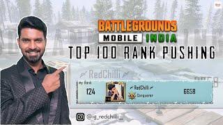 TOP 100 RANK PUSH @redchilli18 #BGMI #TeamMKP