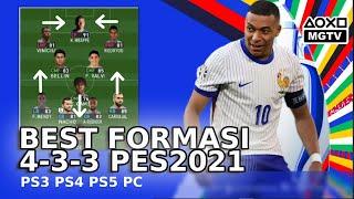 Formasi Terbaik 4-3-3 Pes2021 Update 2024 PS3 PS4 PS5 PC