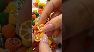 Miniature citrus fruits #polymerclay #polymerclaytutorial #miniaturefood