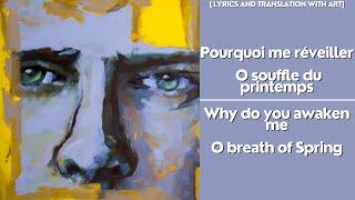 Pourquoi me réveiller - Werther, Charlotte (English Lyrics and AI art)