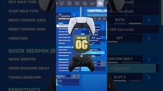 The New Best OG Fortnite Controller Settings for AIM! #Gloomzy