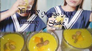 Super tasty home made mango milk shake// Lily Lomou chang