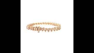 10K Yellow Gold Plated .925 Sterling Silver 5.00 Cttw Diamond S-Link Bracelet (K-L Color, I2-I3