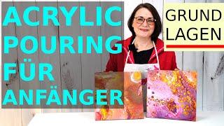 Acrylic Pouring for BEGINNERS  acrylic pouring basics  fluid art