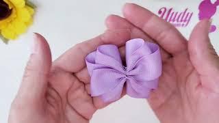 How to make an easy Hair Bow | Como hacer un Moño Fácil de Listón.