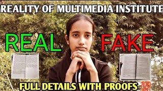 Multimedia Institute Is a Scam?? Full Details With Proof | Contact only on 9569090825